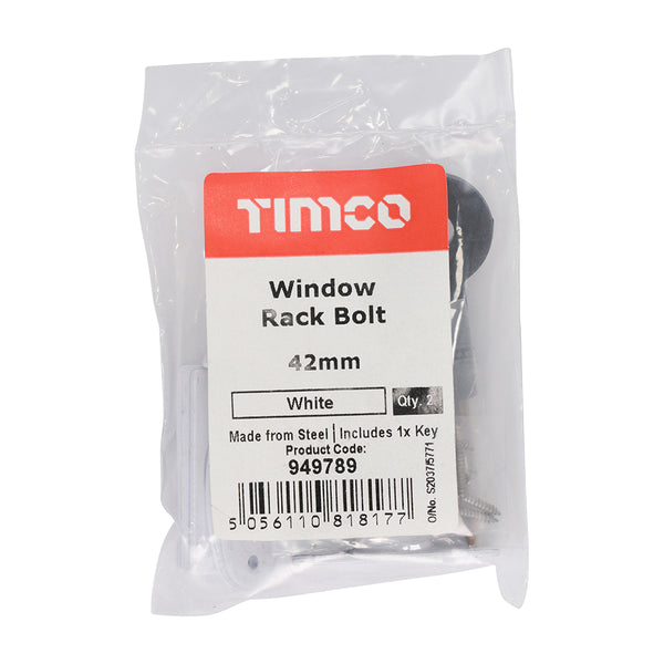 Window Rack Bolt White