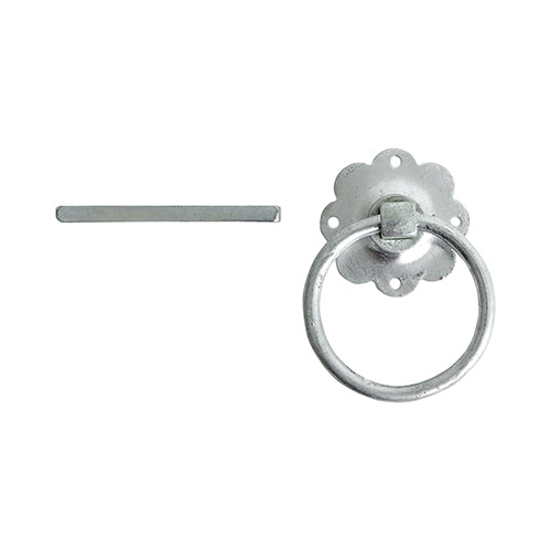 Ring Gate Latch - Plain HDG