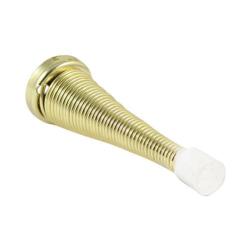 Spring Door Stop - Brass