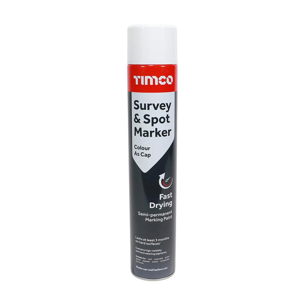 Survey & Spot Marker White