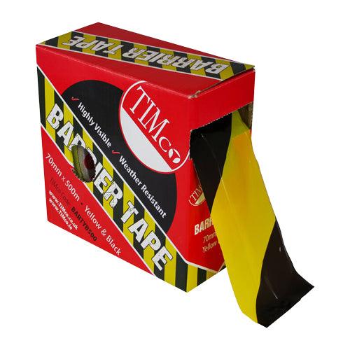 Barrier Tape Black & Yellow