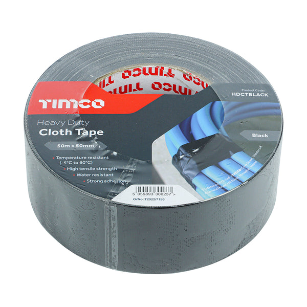 Heavy Duty Cloth Tape Black