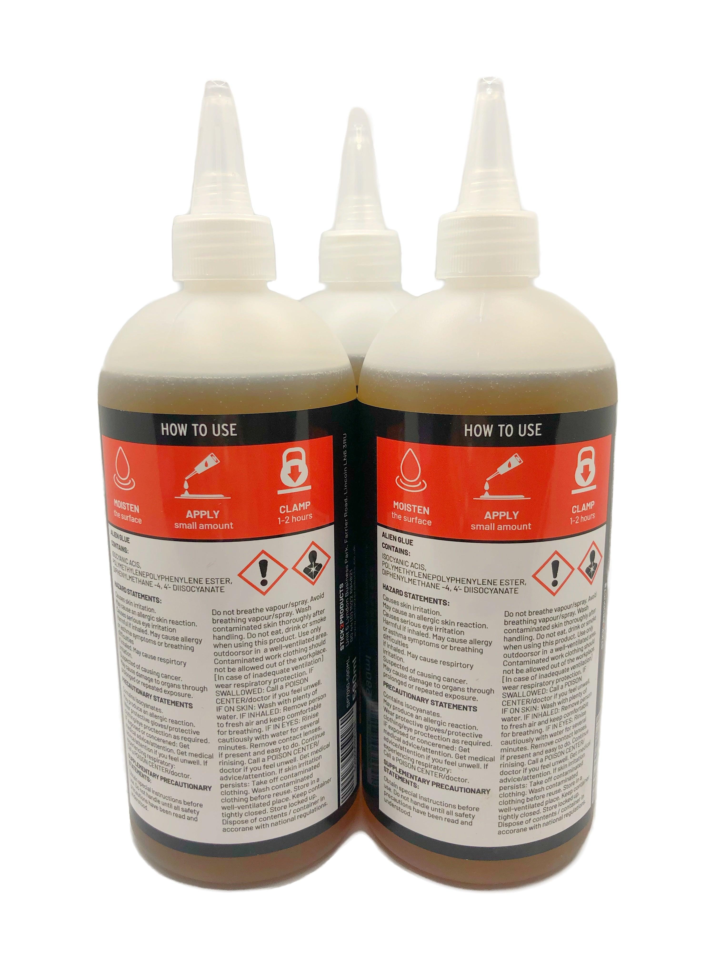 Alien Glue - Waterproof Adhesive For Wood, Glass & More - 500ml STICK2