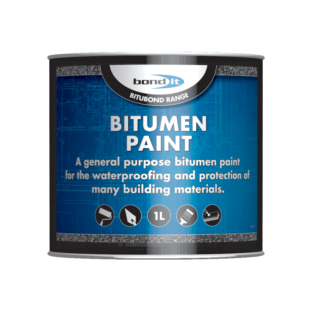 Bitumen Paint for the Waterproofing and Weather Protecting of Steelwork and Concrete Bond-It