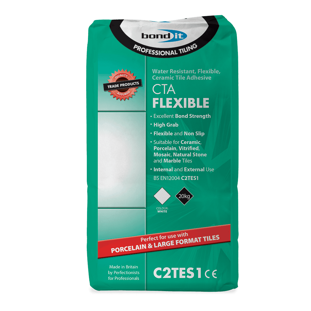 CTA Flexible Tile Adhesive for Fixing Ceramic Floor and Wall Tiles Bond-It