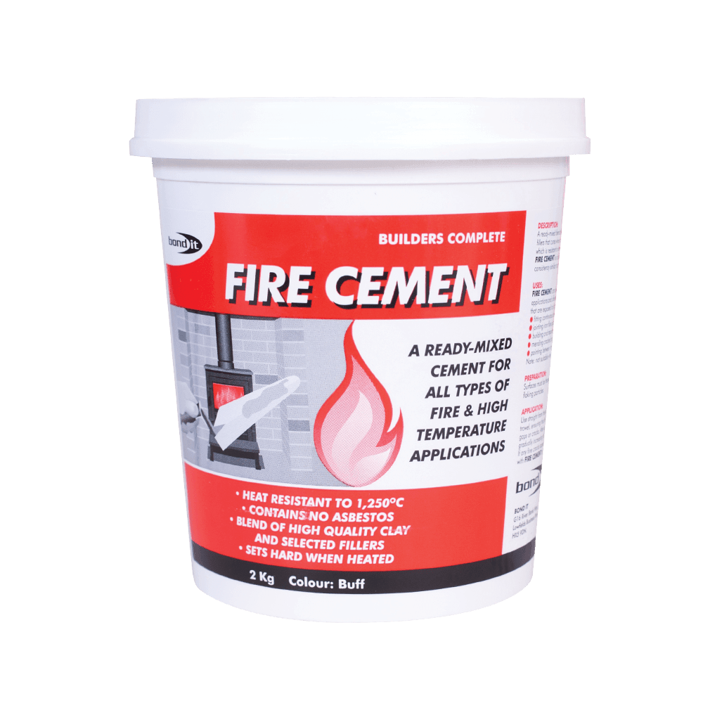 A Thick Heat Resistant Fire Cement with Paste Consistency Bond-It