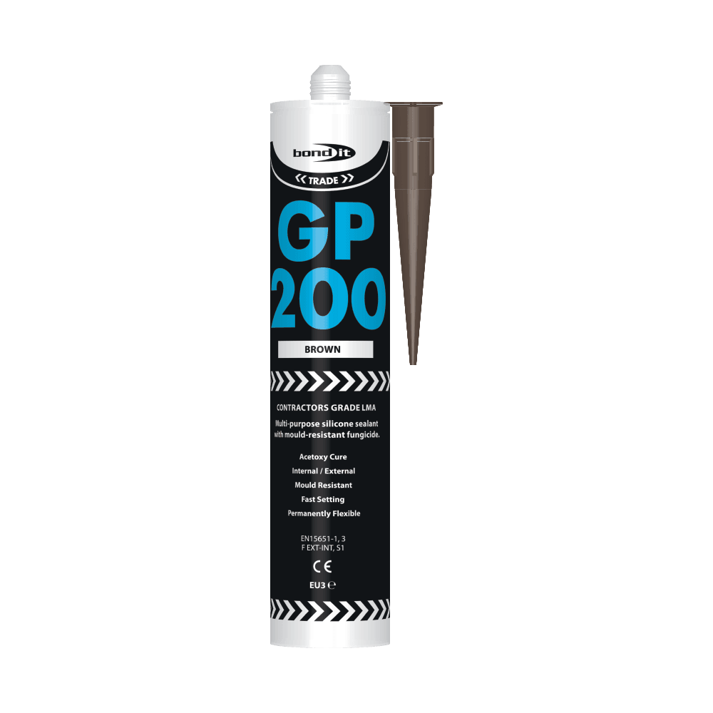 GP200 General Purpose Contractors Grade Acetoxy Silicone Sealant Bond-It