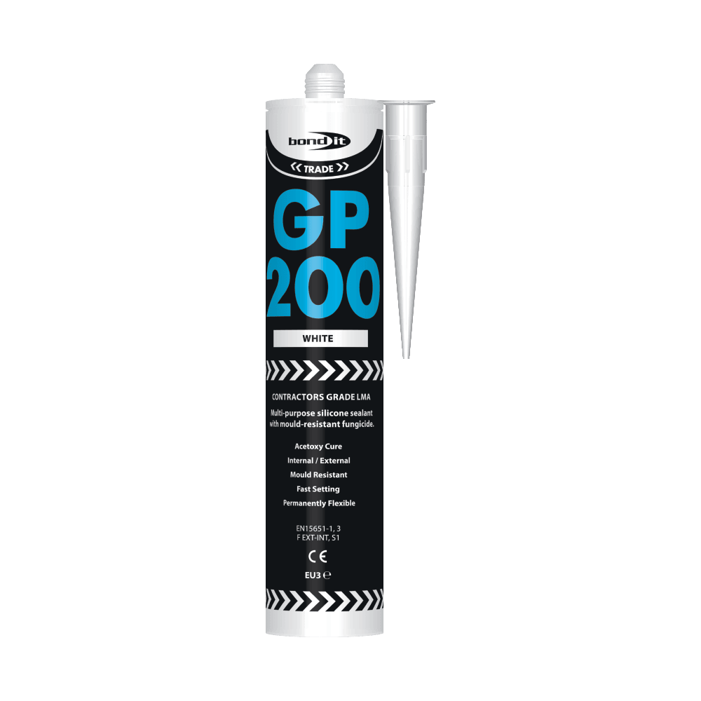 GP200 General Purpose Contractors Grade Acetoxy Silicone Sealant Bond-It