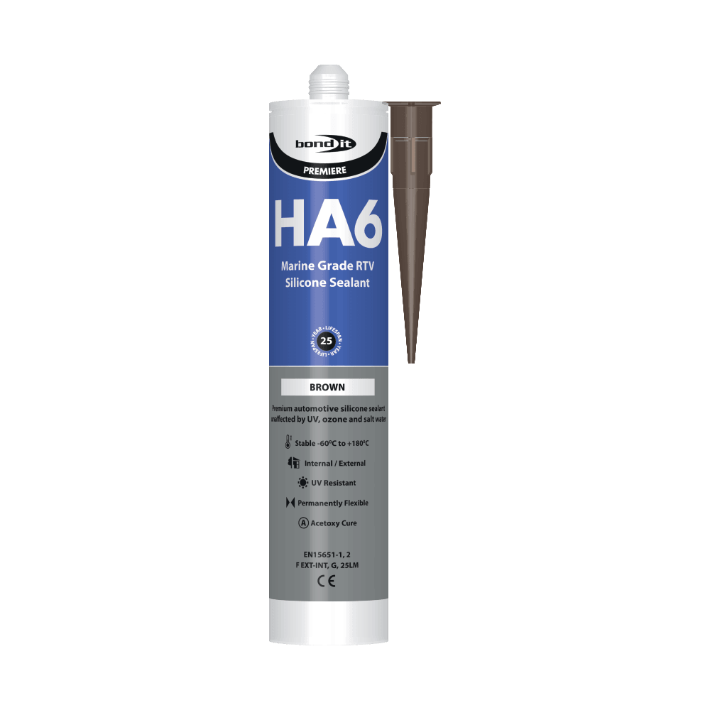 HA6 RTV Non-Shrinking Marine Quality Silicone Sealant Bond-It