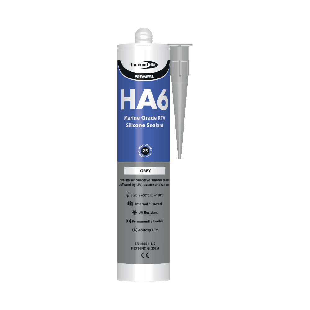 HA6 RTV Non-Shrinking Marine Quality Silicone Sealant Bond-It