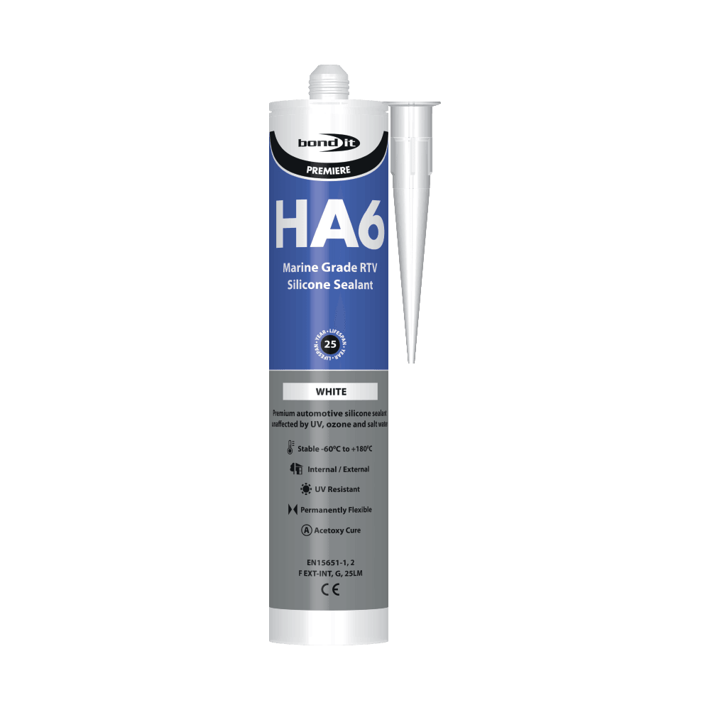 HA6 RTV Non-Shrinking Marine Quality Silicone Sealant Bond-It