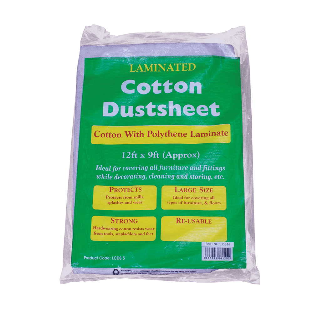 Heavy Duty Laminated Cotton Twill Dust Sheets Bond-It