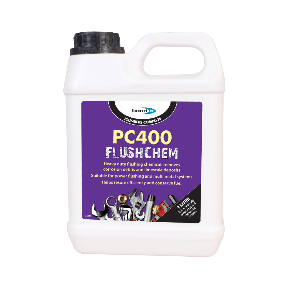 PC400 Flushing Chemical for Cleaning Boiler Heat Exchangers, Radiators and Pipework Bond-It