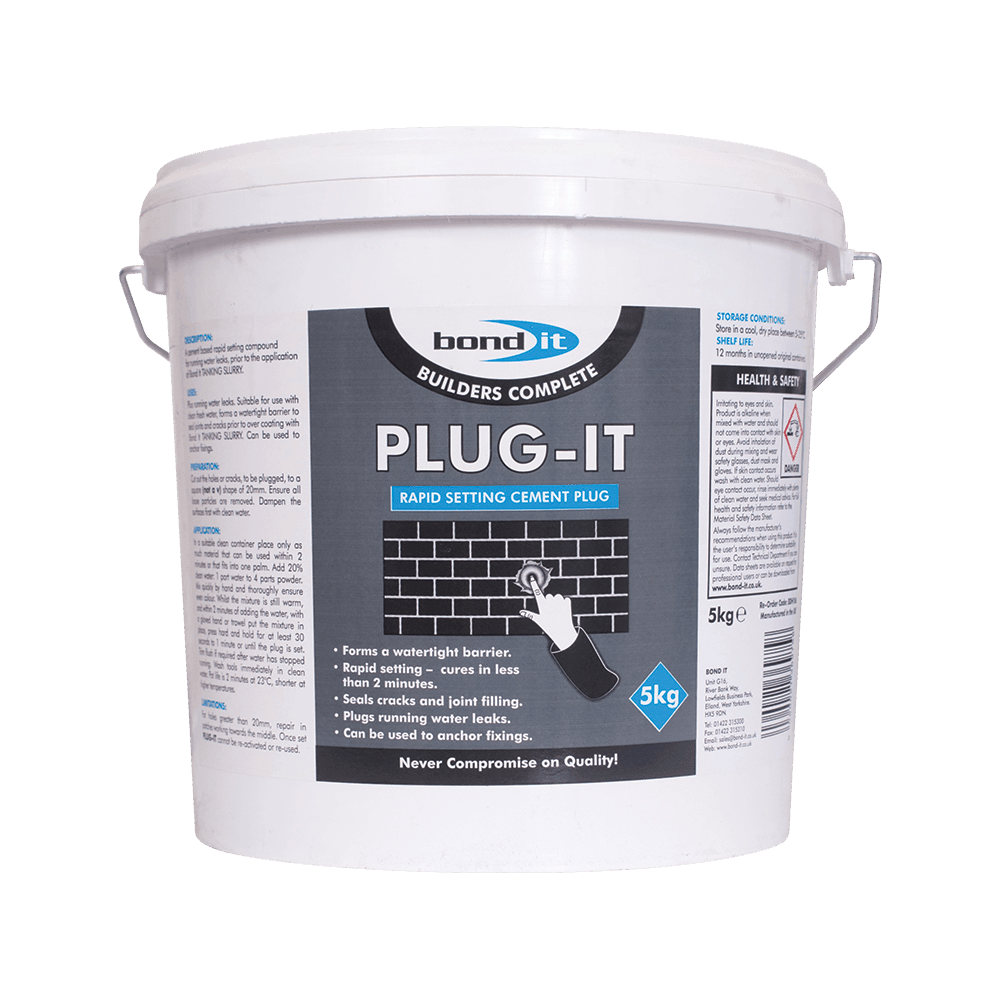 Plug-It For Plugging Running Water Leaks - 5kg Bond-It