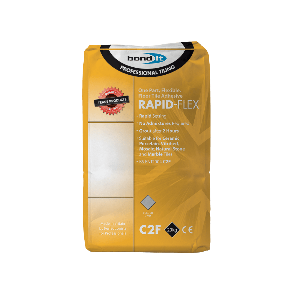 Rapid-Flex Tile Adhesive for All Ceramic Floor and Wall Tiles Bond-It