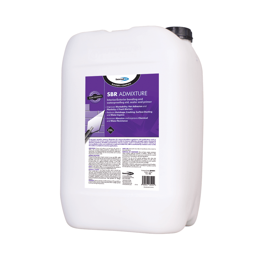 SBR Admixture for Flexibility of Cement Screeds and Mortars Bond-It