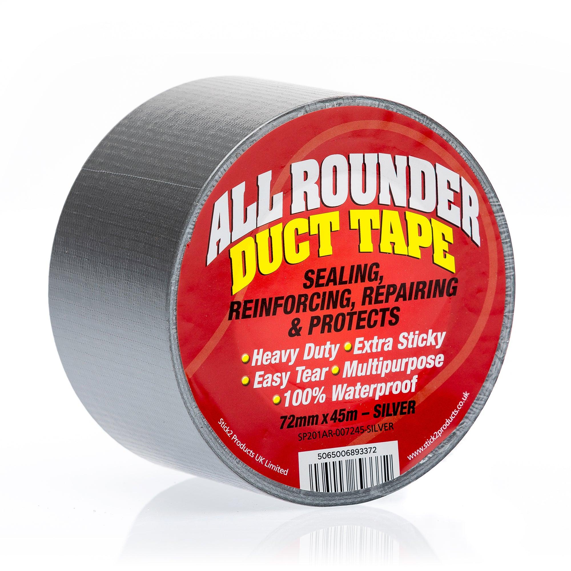 All Rounder Duct Tape - Black, Silver & White STICK2