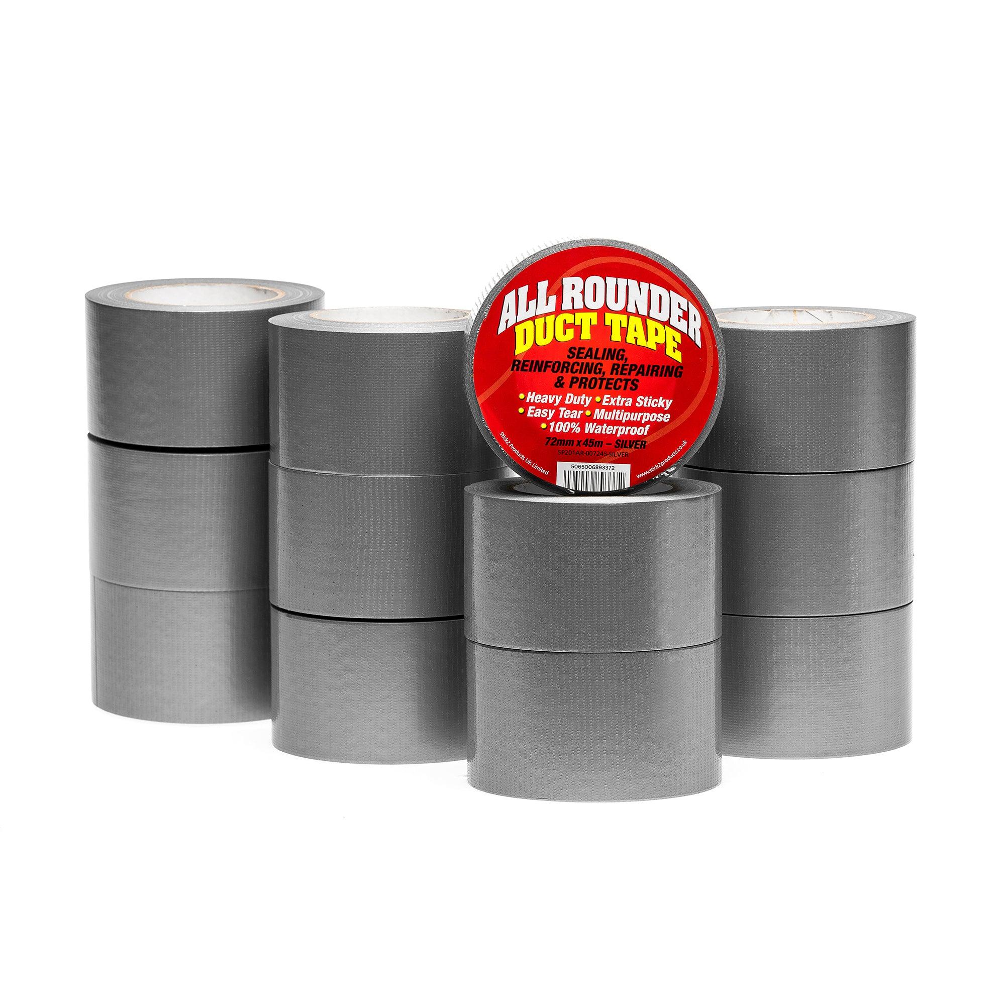 All Rounder Duct Tape - Black, Silver & White STICK2