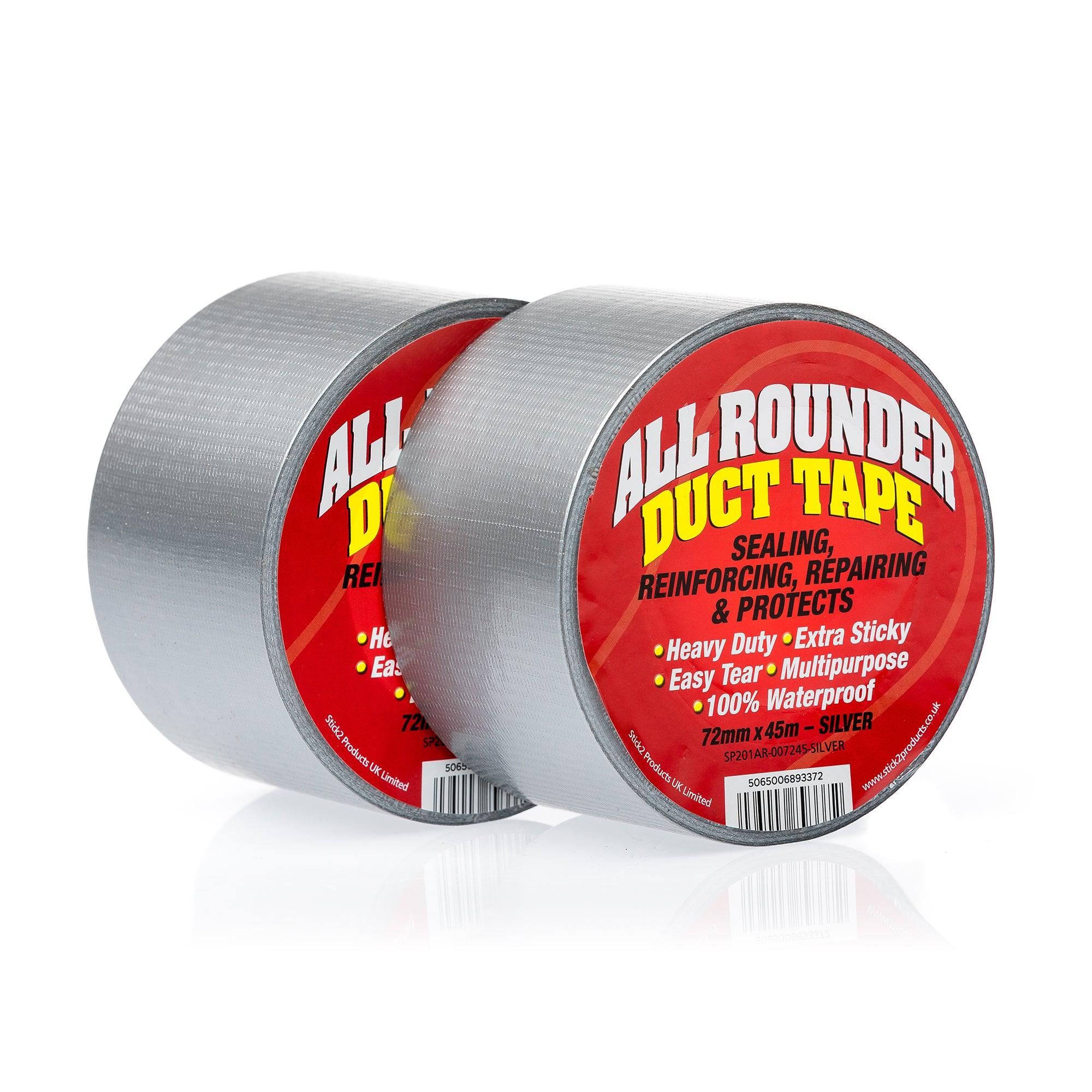 All Rounder Duct Tape - Black, Silver & White STICK2