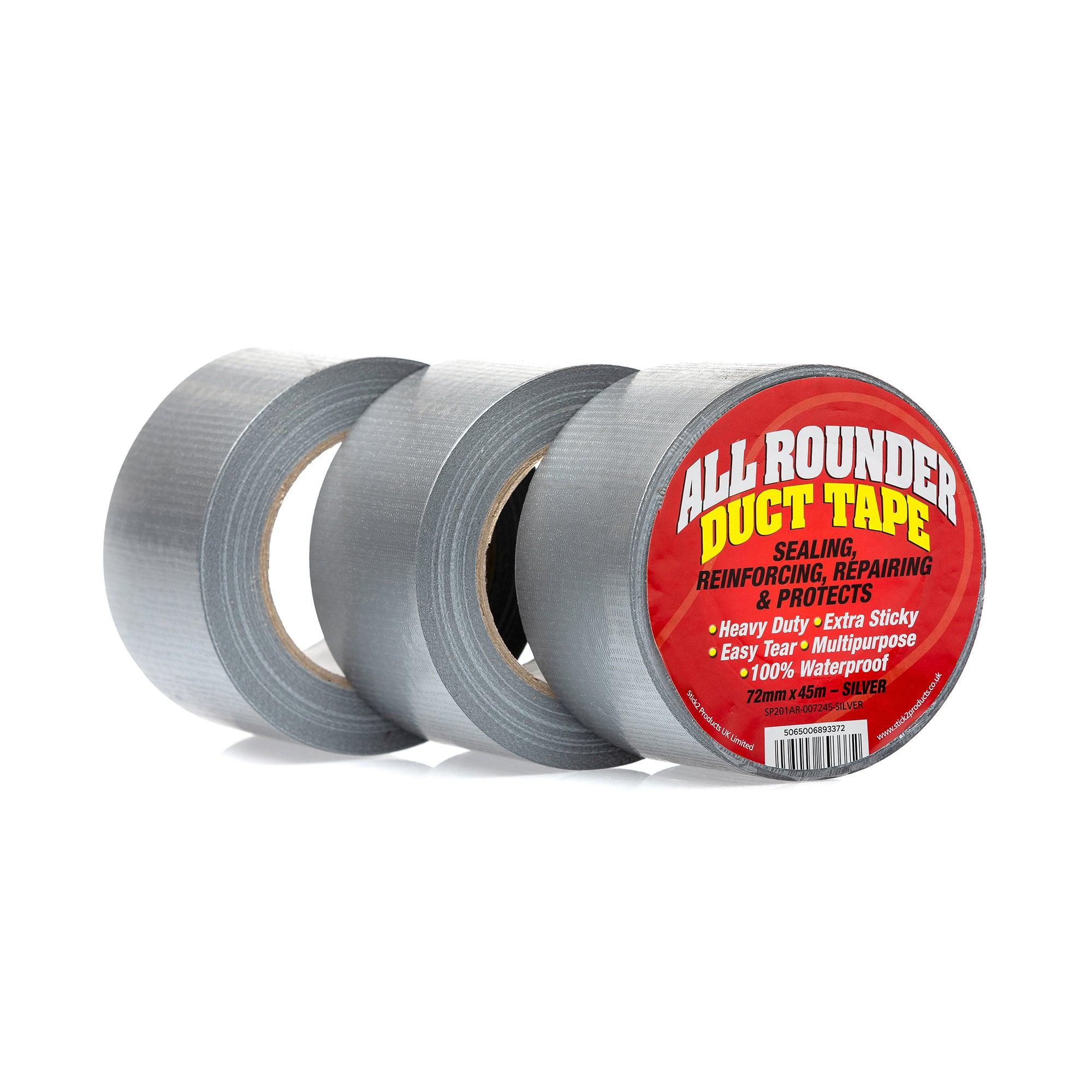 All Rounder Duct Tape - Black, Silver & White STICK2