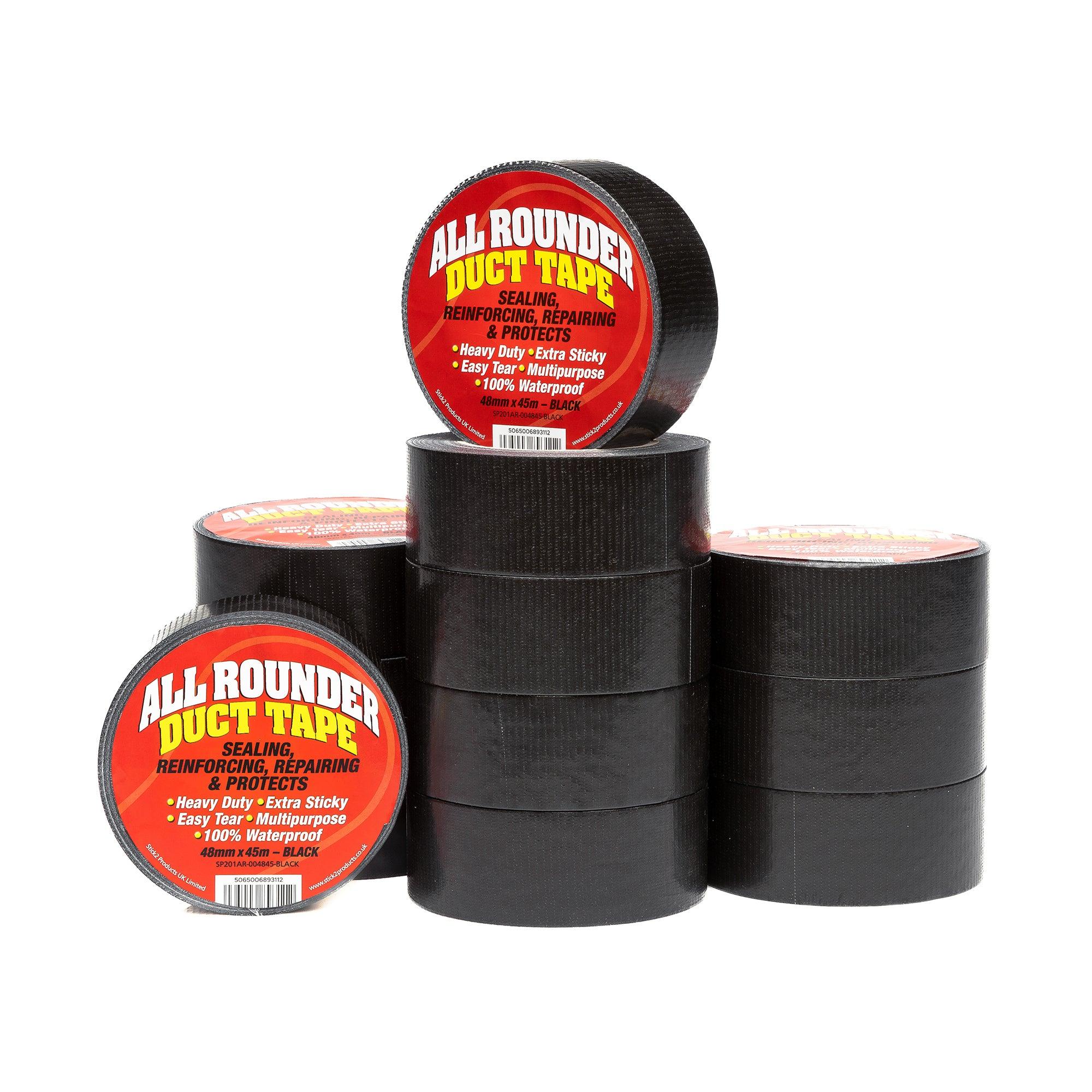 All Rounder Duct Tape - Black, Silver & White STICK2