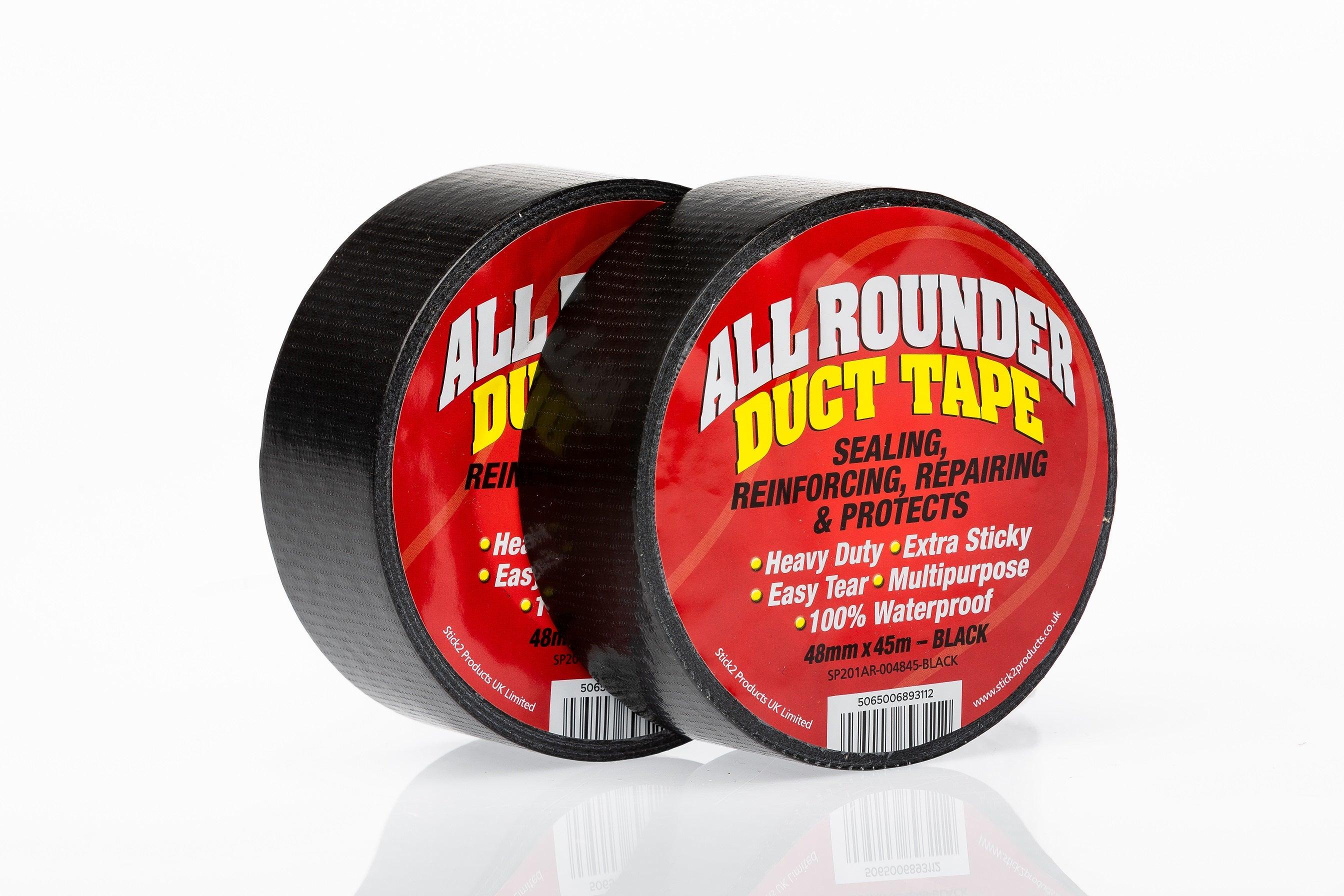 All Rounder Duct Tape - Black, Silver & White STICK2