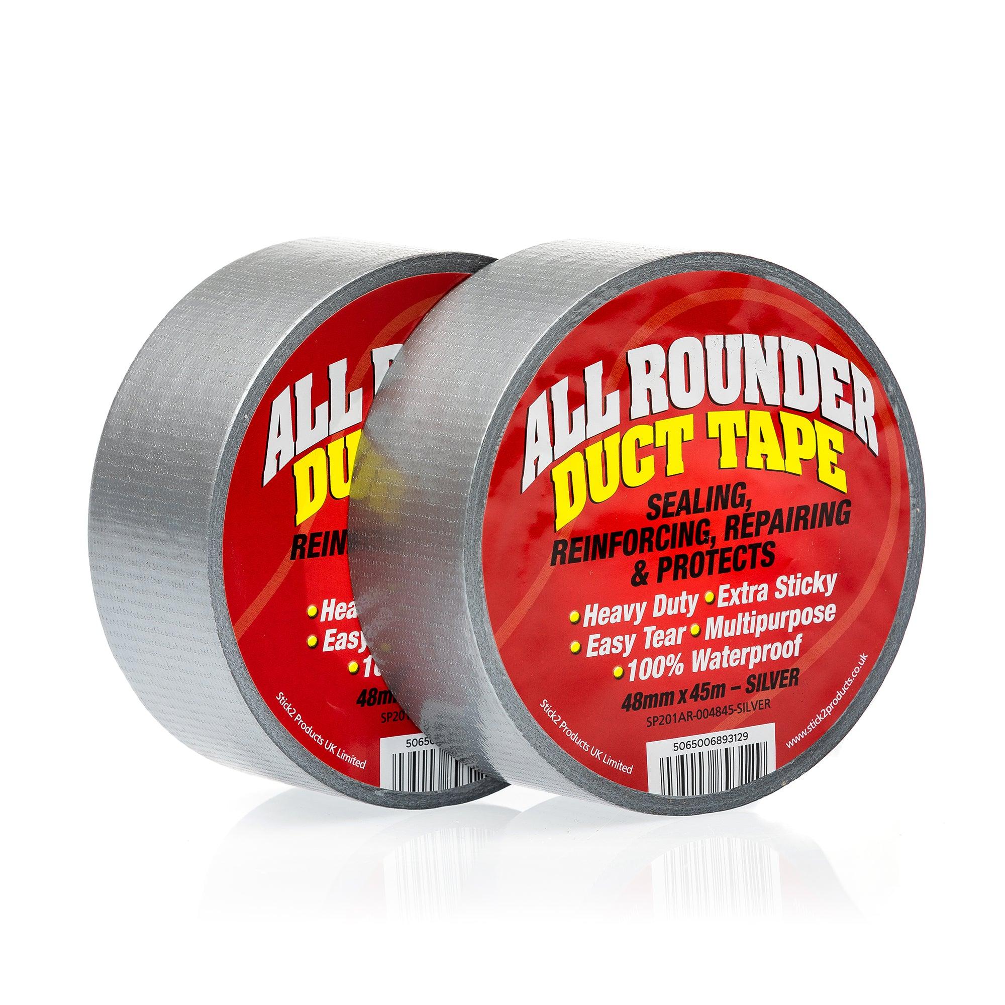 All Rounder Duct Tape - Black, Silver & White STICK2