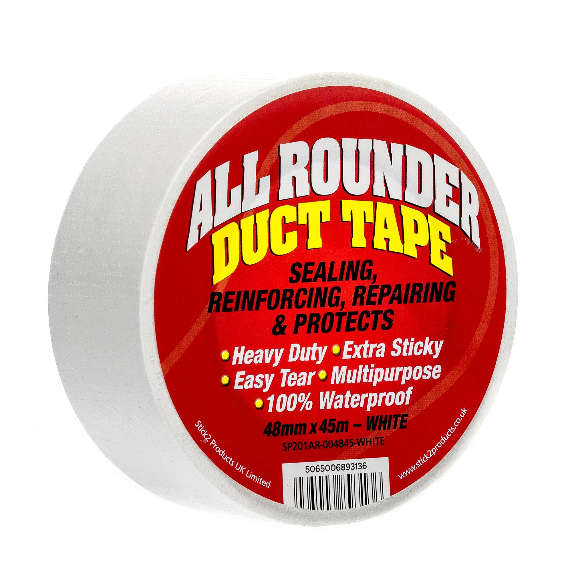 All Rounder Duct Tape - Black, Silver & White STICK2