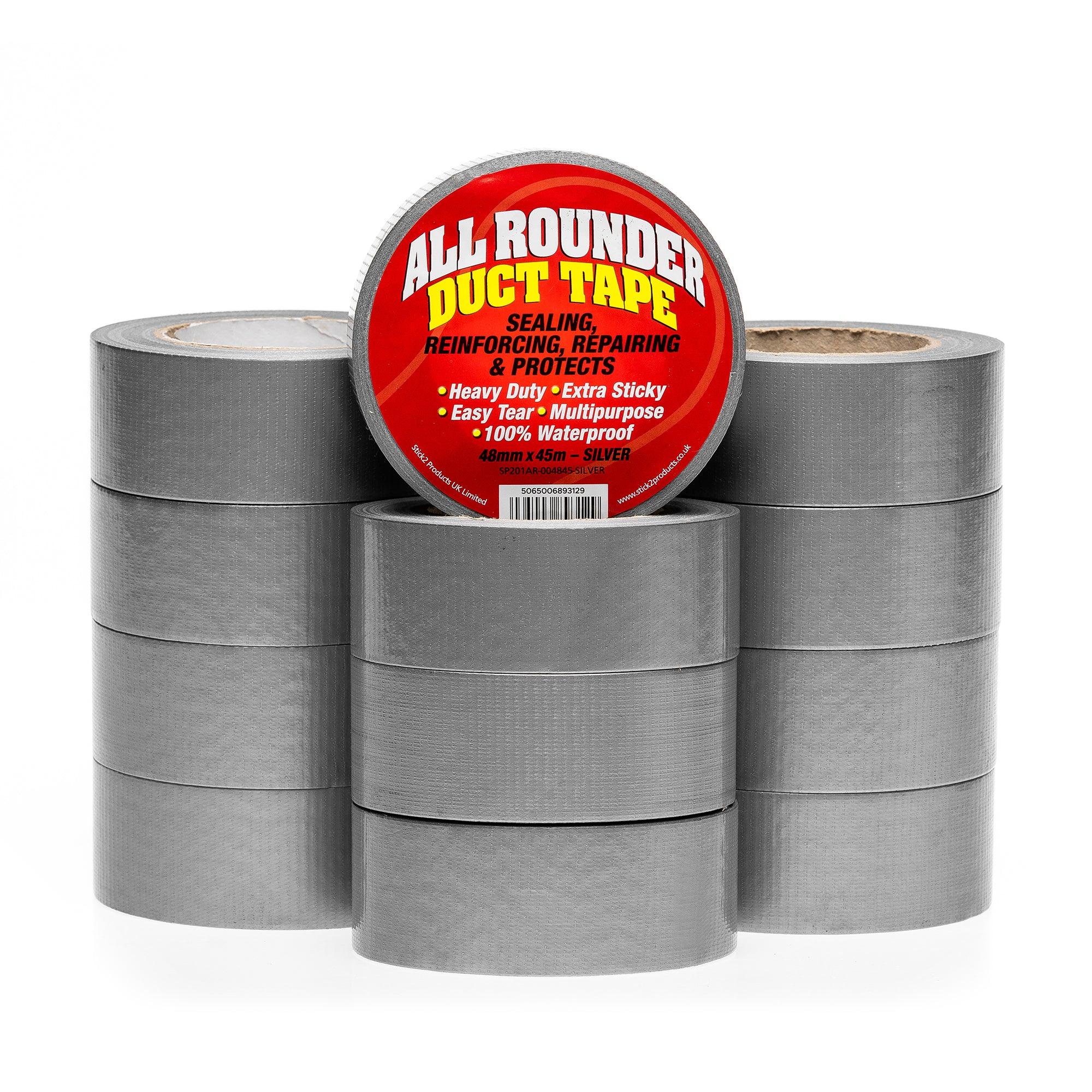 All Rounder Duct Tape - Black, Silver & White STICK2