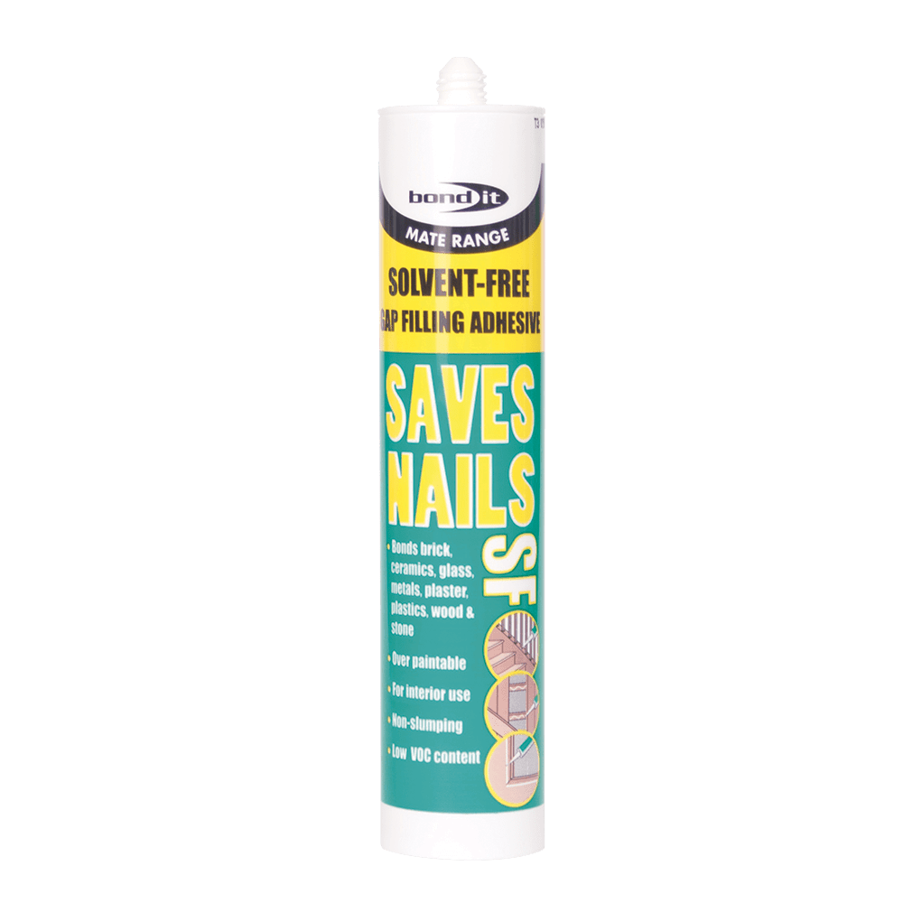 Saves Nails Solvent-Free Adhesive - Premium Environmental Gap-Filling Adhesive Bond-It