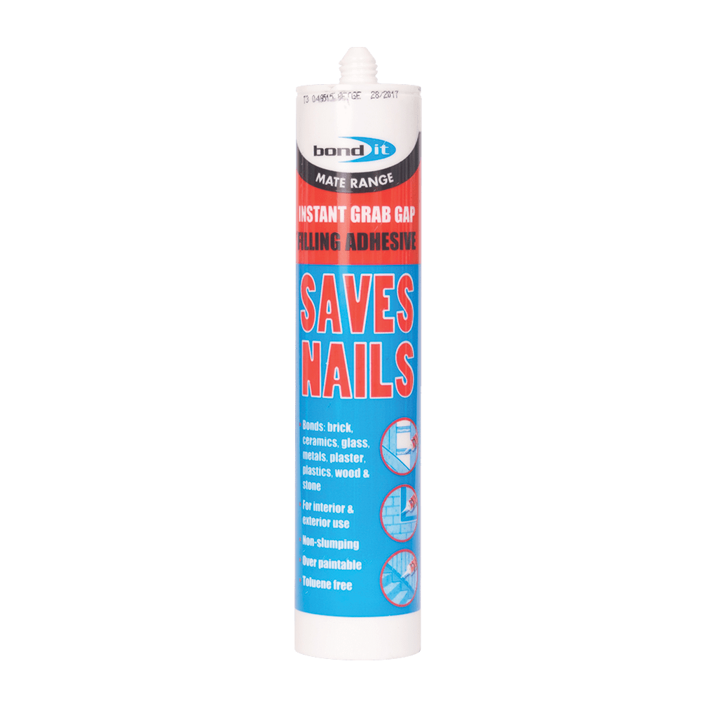 Saves Nails Instant Grab Multi-Purpose Building Adhesive Bond-It