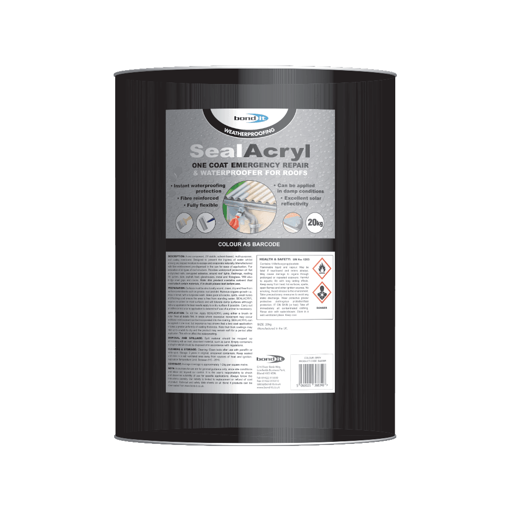 Multi-Purpose Weatherproofing Sealacryl - Roof Coating Membrane Bond-It