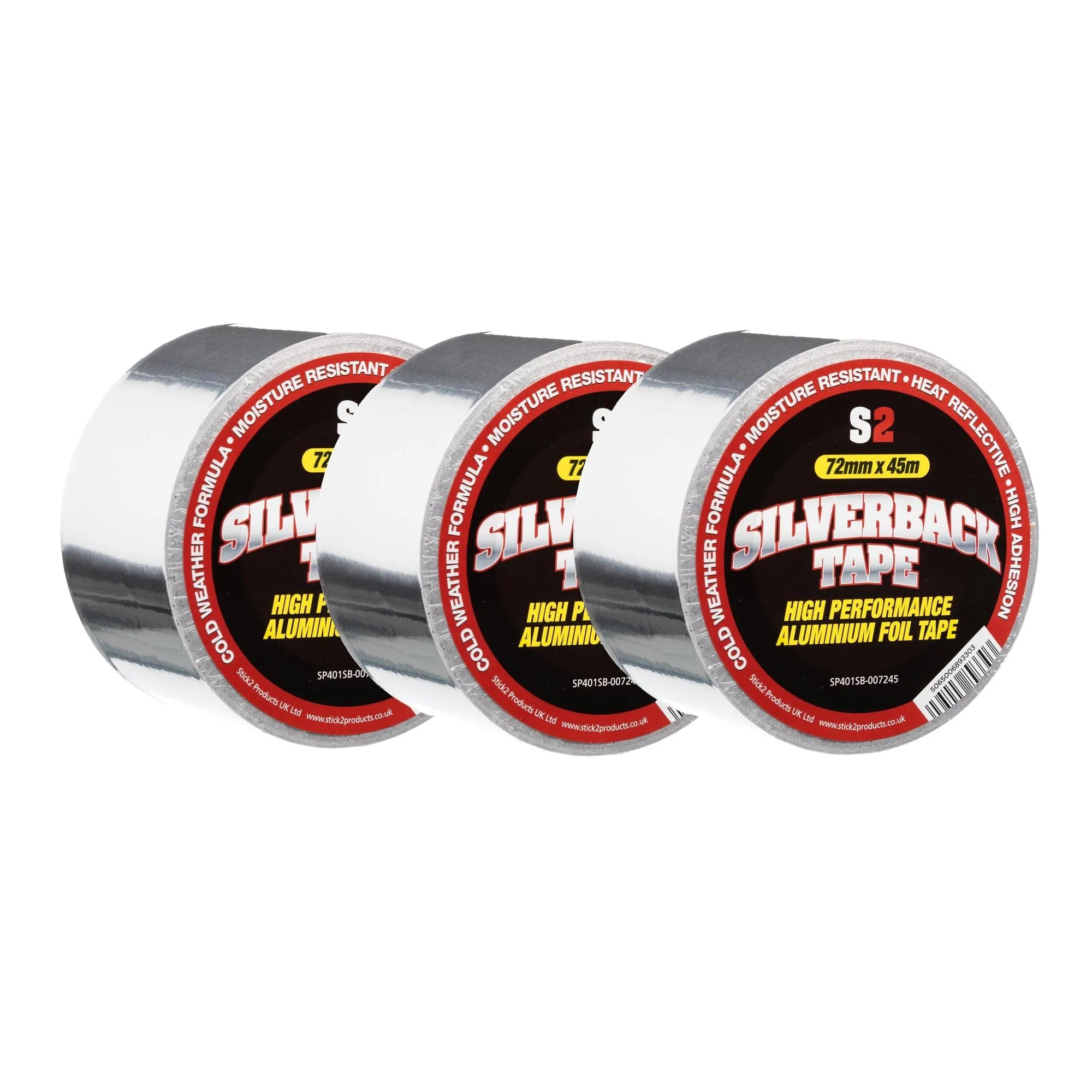 Adhesive Silverback Aluminium Foil Tape STICK2