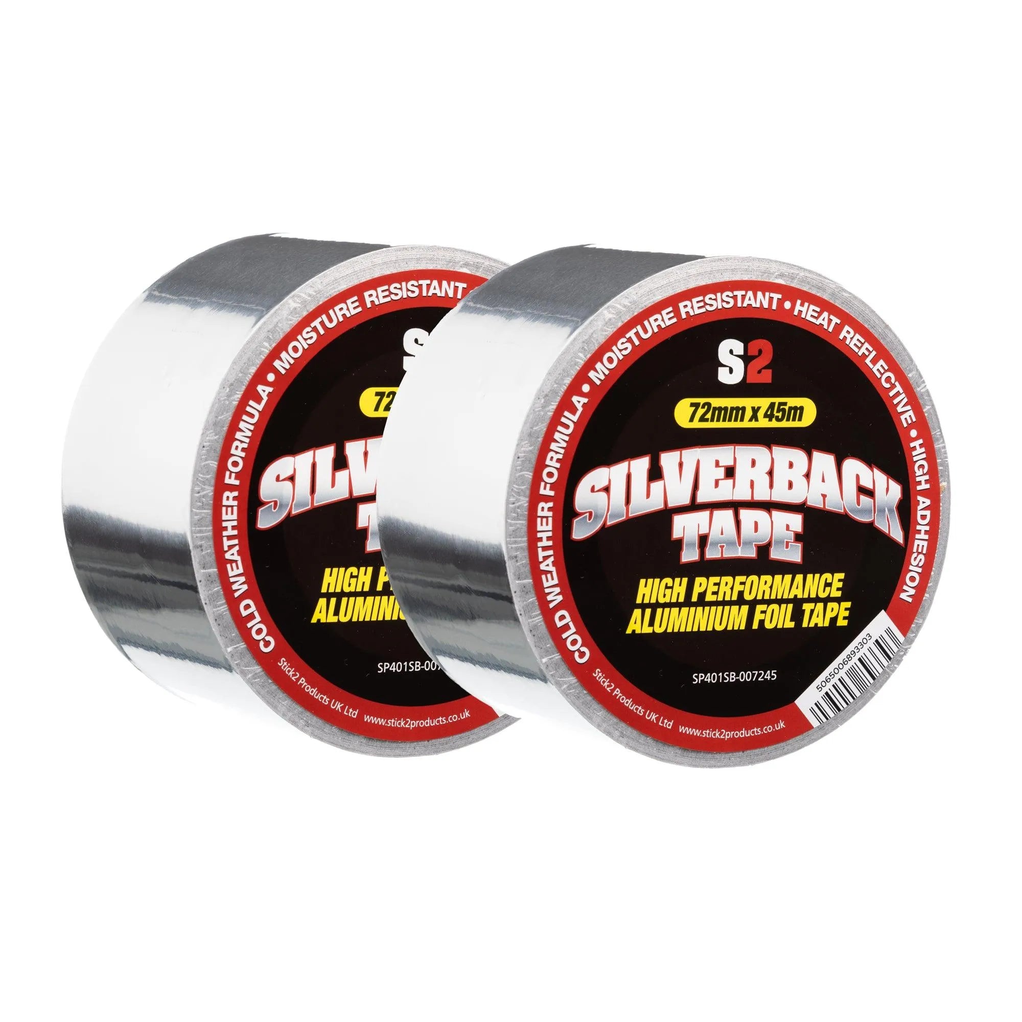 Adhesive Silverback Aluminium Foil Tape STICK2