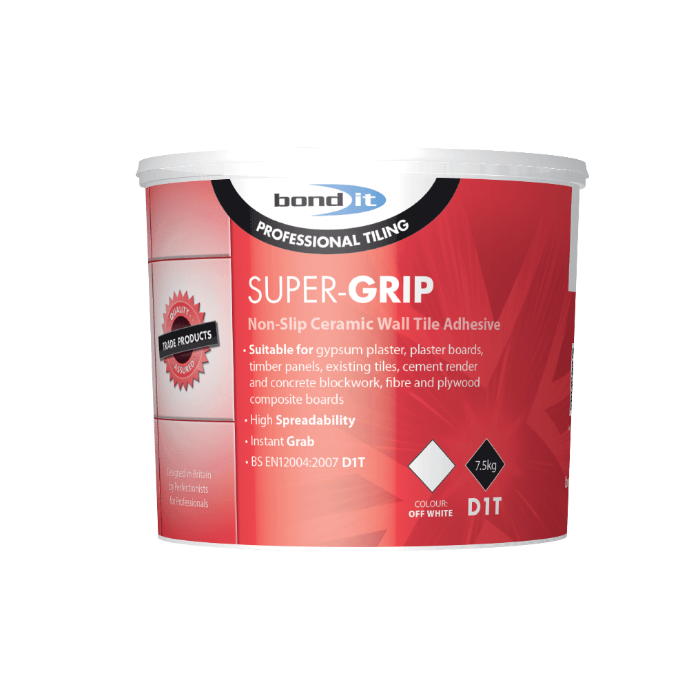 Super-Grip Interior Grade Tile Adhesive for Ceramic Wall Tiles Bond-It