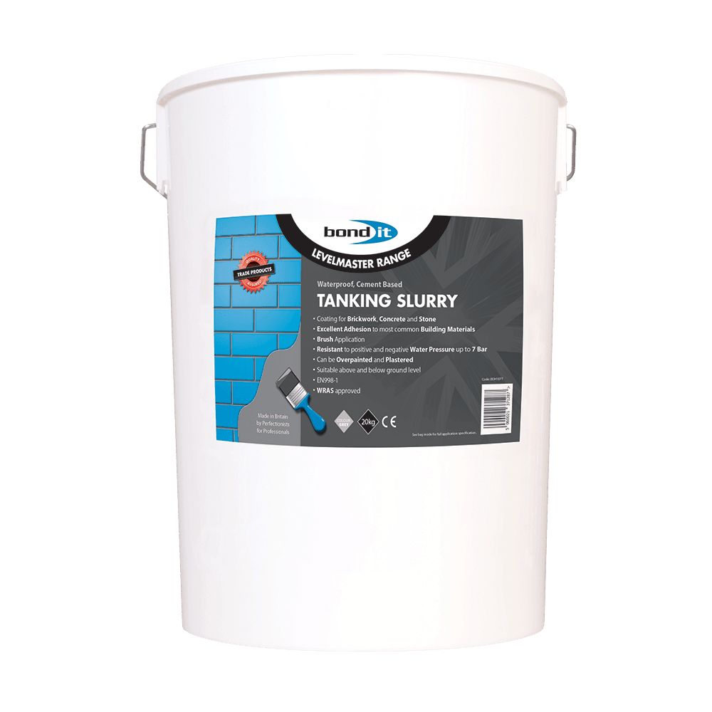 Tanking Slurry - Waterproof Coating for Below and Above Ground for Cellars Bond-It