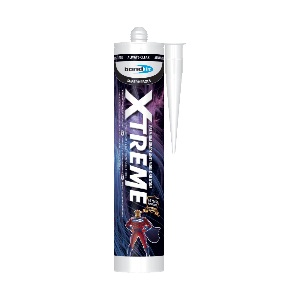 Xtreme Anti-Mould Mildew and Bacterial Growth Silicone Sealant Bond-It