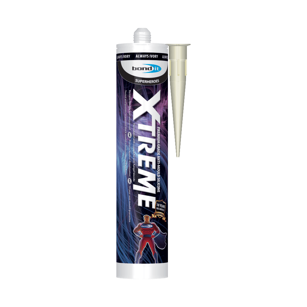 Xtreme Anti-Mould Mildew and Bacterial Growth Silicone Sealant Bond-It