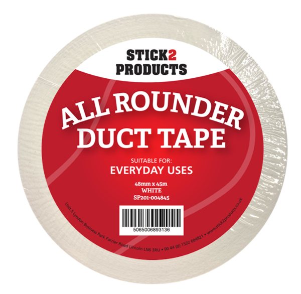 All Rounder White Duct Tape - Single Roll STICK2