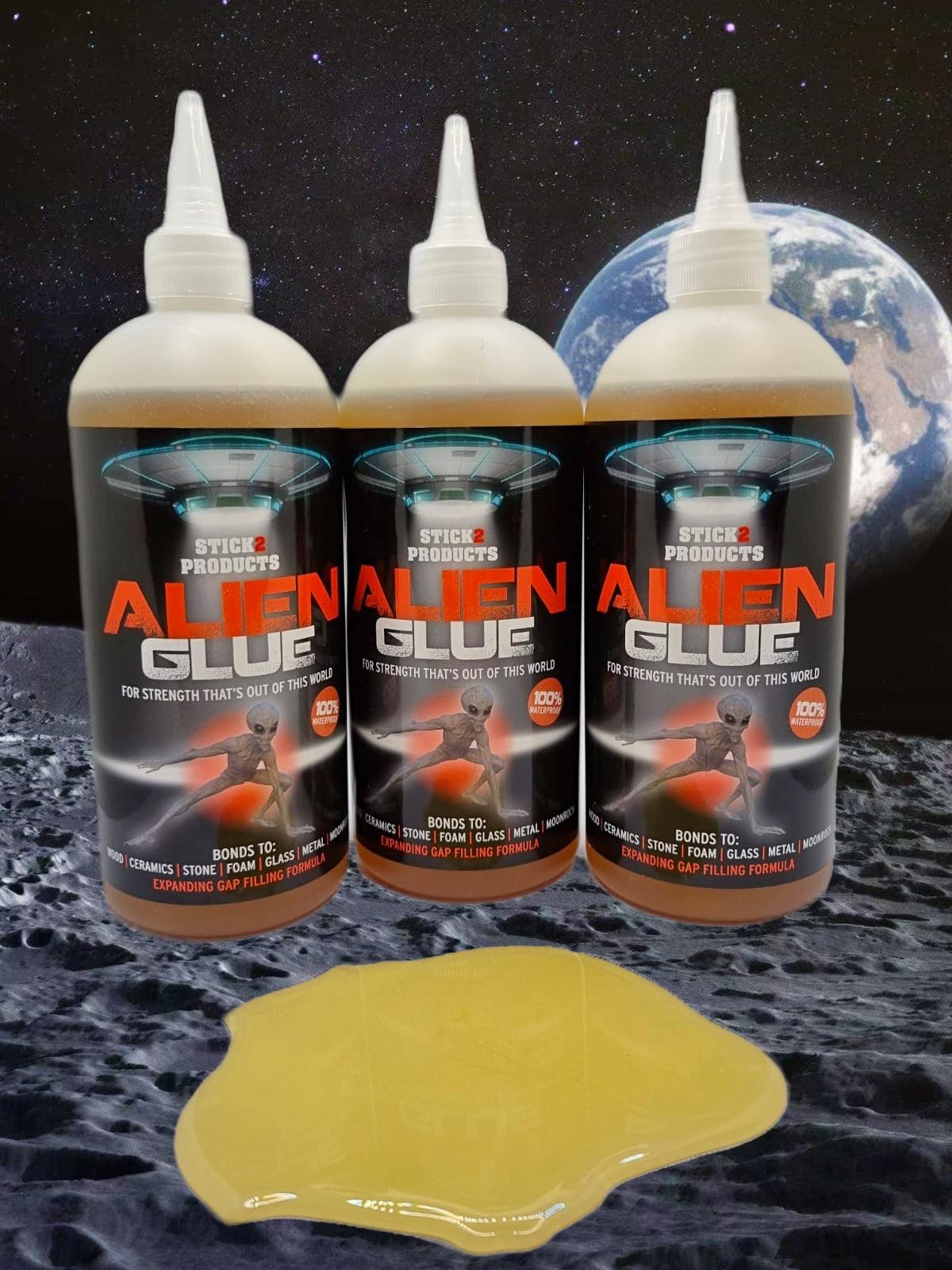 Alien Glue - Waterproof Adhesive For Wood, Glass & More - 500ml STICK2