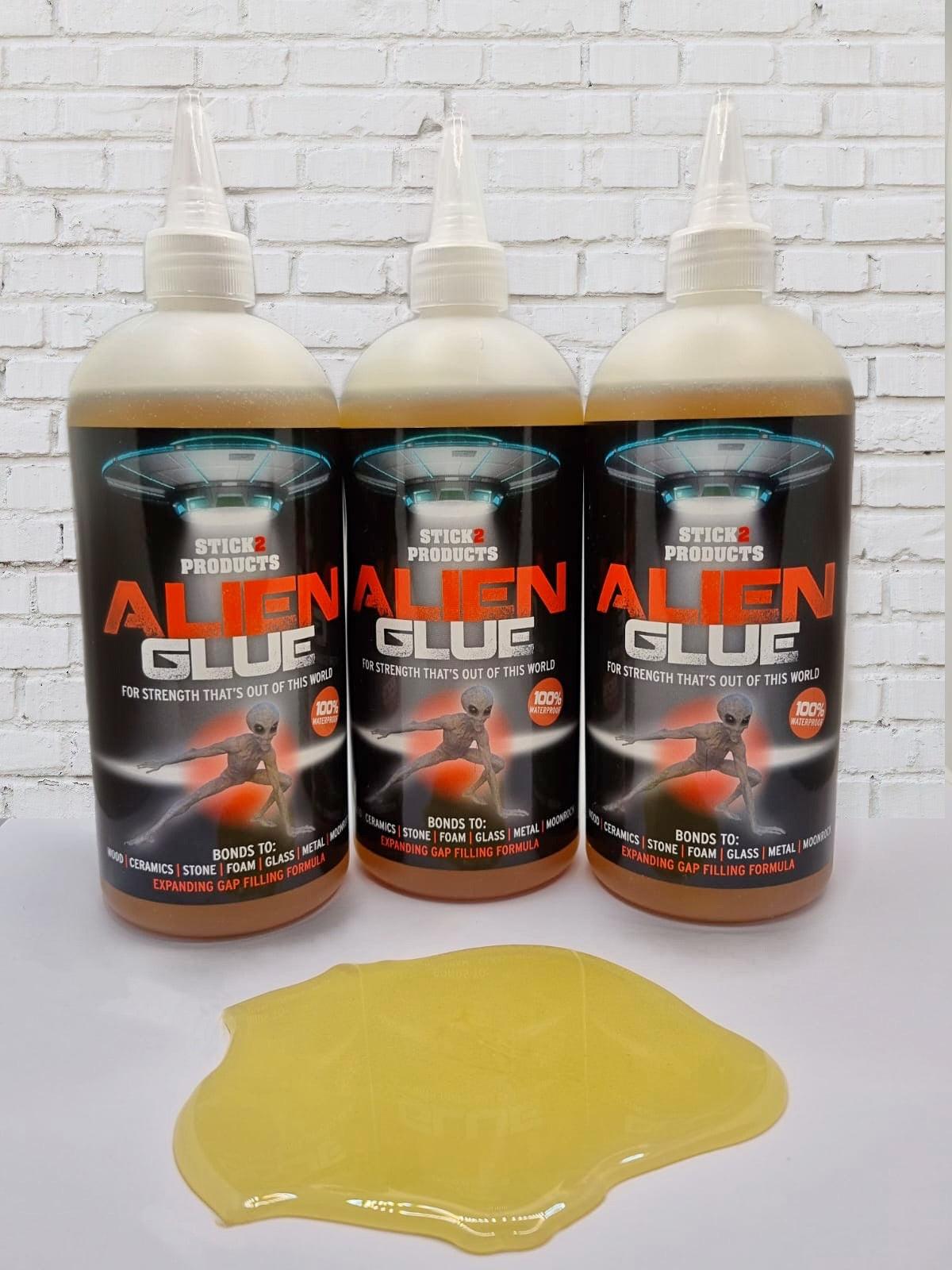 Alien Glue - Waterproof Adhesive For Wood, Glass & More - 500ml STICK2